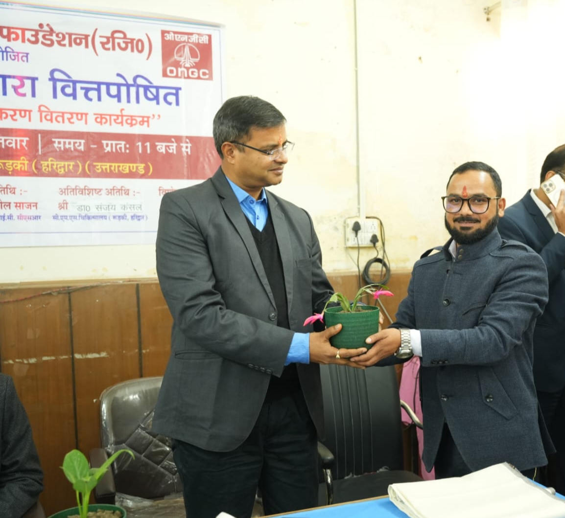 कैंसर एवं थेलेसिमिया पीड़ितों के उपचार हेतु ओएनजीसी CSR ने रुड़की उप चिकित्सालय को भेंट किए अत्याधुनिक उपकरण