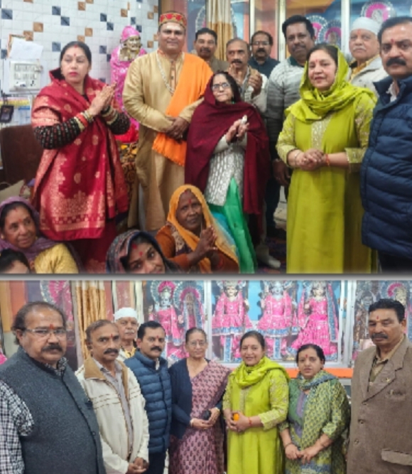 संजय कालोनी मंदिर में हुई भगवान श्री लक्ष्मी नारायण मूर्ति की स्थापना